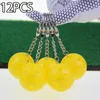 Keychains 12Pcs/Set Pickleball Keychain Bag Pendant For Luggage Tags Purse Accessories Car Key Holder Lovers Gifts