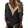 Kvinnor BLOUSES Fashion Summer Top Anti-Pilling Chiffon Shirt virkning Floral Mönster Mångsidig färgmatchande kvinnor tee