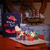 Biglietti d'auguri musicali di compleanno Carta regalo pop-up 3D con musica led 240122