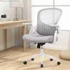 Other Furniture Office Chair Ergonomic Computer Chair Mid Back Mesh Gaming Chairs Height Adjustable Rolling Swivel Task Chairs Q240129