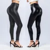 Women's Leggings Women Sexy Night Club Hip Lifting Slim PU Leather Casual Black Legging High Waist