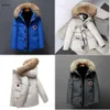 Novos homens para baixo parkas jaquetas inverno roupas de trabalho jaqueta ao ar livre engrossado moda quente mantendo casal transmissão ao vivo casaco de ganso canadense Goode Zestore1