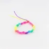 Collier mode 20pcs / lots Unisexe Multicolor couple amant amitié bracelets de corde de coton pour hommes