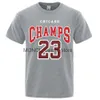 Herren T-Shirts Chicago Champs 23 USA City Team T-Shirt Sport Kurzarm Shirt Männer Baumwolle Casual T-Shirt Kleidung Straße Atmungsaktiv Hip Hop TshirtH24129