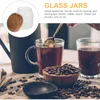Opslagflessen Glazen pot met deksel Koffiecontainer Fles Suiker Keukenbussen Hout verzegeld
