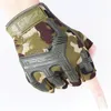 Cycling Gloves Protective Gear Tactical Military Half Finger Paintball S Combat Anti-Skid Men Bicycle Full