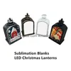 Décorations de Noël Sublimation Blanks LED Lanternes Pendentif lumineux pour arbre Drop Livraison Maison Jardin Fête Fournitures Dhu35