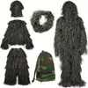 Komplette Camo-Jagdausrüstung für Herren – atmungsaktive Polyesterjacke, Hose, Kapuzenhandtasche – perfekt für die Jagd, CS-Spiele und Outdoor-Aktivitäten