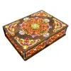 قلادة DIY Diam Miamond Painting Jewelry Storage Box Wooden Orains Morts Storage Case Special Mosaic Mosaic Embroidery Cross Stitch Kit