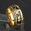 Bandringar roterbara rostfritt stål frimurerringar för män skylt frimurer ring frimureriet vintage punk smycken mens man anillos gåva 240125