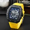 Full Diamond Men's Quartz Watch Casual Fashion Wine Barrel New style Hollow out