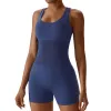 LL-6949 Womens lu jumpsuits yoga kläder ärmlös bodysuit ll dans gym en bit yoga jumpsuit kort andningsbar snabb torr