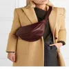 Drawstring 2022 Women Slouchy Banana Crossbody Bag Lady Wine Red Black Color Shoulder Sling Bags Zipper Half Moon PU Leather Chest257A