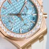 Orologi di design Cassa con orologio con diamanti Movimento meccanico automatico 7750 37mm Zaffiro luminoso impermeabile Donna De Luxe