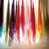 Fast color Multicolor Bay Window Screening Solid Door Curtain Drape Panel Sheer Tulle For Living Room Wedding Decoration 240129