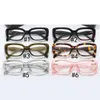 1set été femmes mode revêtement lunettes de soleil + étui antireflet conduite clair noir lunettes sport équitation verre plage dames cyclisme irrégulier lunettes petites lunettes