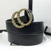 Cintura di design Cintura da donna in vera pelle Moda Classica casual di lusso con cinture da uomo con trapano