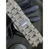 Pass Diamond Tester Механические часы ручной работы с муассанитом и бриллиантами для мужчин