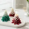 2 pièces bougies joyeux noël Simulation arbre flocon de neige bougie décoration de la maison parfum joyeux anniversaire Souvenir Festival garçon fille cadeau artisanat