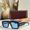 Mens retro square sunglasses with high quality oversized and thick legs designer fashion street photo sunglasses with top notch original box