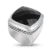 Anel grande quadrado popular de 20 mm do designer David Yuman Jewelry com anel mais vendido