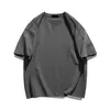 T-shirt da uomo Top T-shirt vuota da uomo T-shirt bianca oversize retrò in tinta unita T-shirt da uomo a maniche corte moda da donna di grandi dimensioni