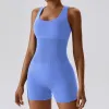 LL-6949 Womens lu jumpsuits yoga kläder ärmlös bodysuit ll dans gym en bit yoga jumpsuit kort andningsbar snabb torr