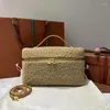 Duffel Bags LP Extra Bolso L19 Alta Qualidade Camurça Lambskin Bolsa De Luxo Um De Um Tipo L27 Cashfur Para Mulheres