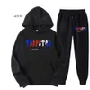 mens designer TRAPSTAR Tracksuit Brand Printed Sportswear Men 16 Colors Warm Two Pieces Set Loose Hoodie Sweatshirt Pants Jogging 220615