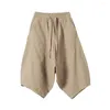 Herenbroek Trendy 3/4 broek Zomer Effen Kleur Trekkoord Baggy Grote zakken Casual heren voor strand