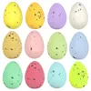 20 pieces of foam Easter eggs Happy birthday decoration Painted rabbit pigeons DIY crafts Children's favorite home decoration Bird's nest 240129