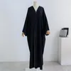 Roupas étnicas Ramadan Mulheres Muçulmanas Abertas Abayas Modest Casual Cardigan Maxi Vestido Turquia Eid Vestido de Festa Islâmico Kimono Dubai Árabe Jalabiya