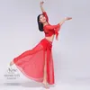 Scen Wear Belly Dance Kjol Practice Clothes Long Suit Luxury Modern Performance Carnaval Costumes Sexig kvinna 2024 EST