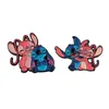 Brosches kawaii stitch kreativ söt tecknad emaljmärke brosch diy ryggsäck krage lapel pin fest gåva smycken främmande