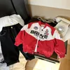 Cappotto da corsa primaverile Bambini grandi Ragazzi Abbigliamento moda Giacca da baseball per adolescenti Ragazze Ragazzi Cardigan da 4 a 12 bambini Capispalla Cappotti 240127