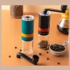 Moinhos manual moedor de café casa portátil mão moinho de café com rebarbas cerâmicas 6/8 configurações ajustáveis ferramentas portáteis manivela
