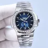 Cassa per orologio classico da uomo con diamanti Orologi meccanici automatici Zaffiro Impermeabile 40MM Orologio da polso da lavoro Montre de Luxe278N