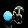 Links Jewelry Shirt Cufflinks para masculino Fashion Fashion Wedding Blue Cuff Link Novelty Botão de alta qualidade Frete grátis