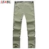 SFABL 5XL Summer Quick Dry Hiking Pants Men Stretch Waterproof Tactical Pants Zipper Pockets Trousers Lightweight Fishing Pants 240122