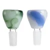 1.4 Inch Marble Pattern Design Glass Bowl Watercolor Pattern Smoking Bowl 14mm Male Tobacco Accessories for Glass Bong Water Pipe Dab Rig Tools PT5294