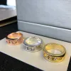 Anelli originali di gioielli di lusso Serie S925 Anello a tre diamanti femminili, Diamond Sliding, Video aperto per visualizzare Real Lens Messica