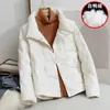 Trench da donna Piumino da donna 2024 Moda invernale Slim Colletto alla coreana Versatile cappotto d'anatra bianco femminile di grandi dimensioni Corto leggero Parka