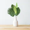 Decorative Flowers 63 Pcs Party Decoration Simulation Palm Leaf Artificial Leaves Home Decorations