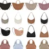 2024 Tonca Textured Duo Schoudertas Camel Numero Un Nano Ma Le Cyme Tote Dames Crossbodytassen Dame Handtas Leren Tas Luxe Halve Maan Onderarm Schoudertassen mm