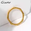 Band Rings Fashion Minimalist Ring for Women Simple Bamboo Knot Ring Versatile Decorative Aesthetic Party Jewelry Stainless Steel Rings 240125