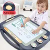 Barn i stor storlek Erasable Magnetic Writing Ritning Målningsbräda Set Montessori Education Toys Baby Graffiti Tools 240124