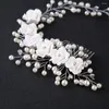 Hair Clips Wedding Tiara Accessories Jewelry Headdress Pography Tool Flower Pearl Tiaras Crown Crystal Bride Hairband