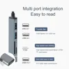 3.0 HUB Multiport Splitter Adapter 5 In 1 USB Split Converter With SD TF Ports Card Reader For Laptop Compute PC