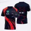 HQ Cycle Ubrania F1 T-shirt Summer New Team Polo Shirt w tym samym stylu oddychając oddychanie czapka Num 1 11 Logo V768