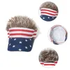 Ball Caps 4th of July Baseball Cap Soft Cotton American Flag Peaked Outdoor Hip Hop